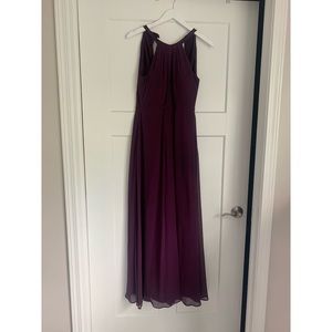 Plum Floor Length Dress
